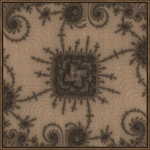 dessin sur tissu (Mandelbrot)